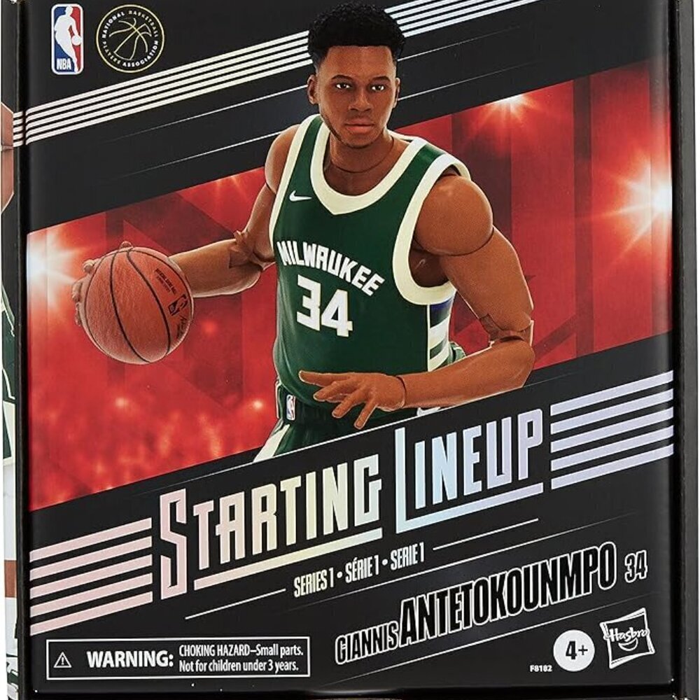 NWT ‘22 Hasbro Starting Lineup NBA Series 1 Giannis Antetokounmpo Action Figure